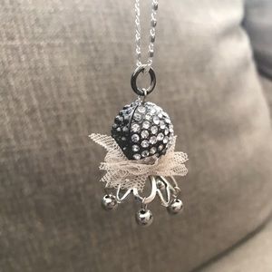 Beautiful steampunk rhinestone necklace